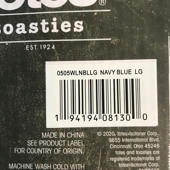 TOTES MEN’S BLUE MEMORY FOAM NON SKID SLIPPERS - Picture 9 of 12